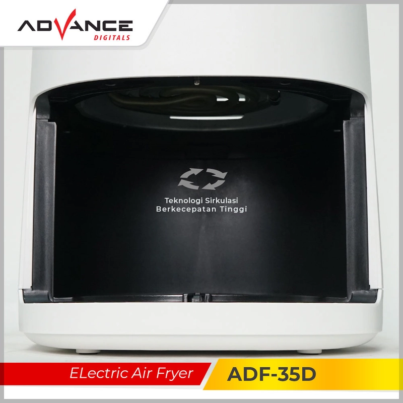 Product image Advance Digitals Indonesia - Electric Air Fryer ADF-35D / ADF35D Stainless Wadah 600W 3,5 Liter Default