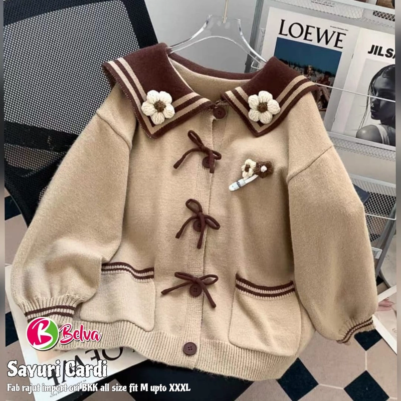 Product image Griya Busanaku Solo - Sayuri cardigan wanita rajut import All size Millo