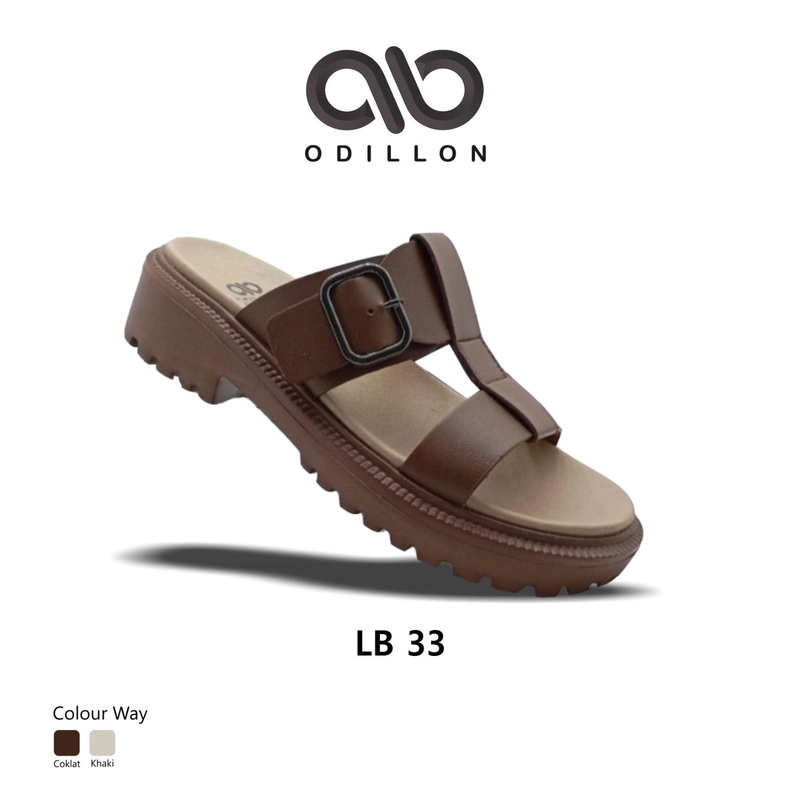 Product image Odillon - Odillon - LB 33 / Sandal Slip On Wanita Casual 36 BROWN