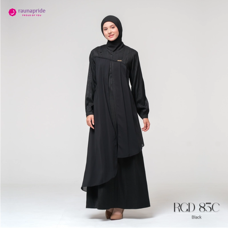 Product image RAUNAPRIDE OFFICIAL - GAMIS DEWASA 83 C - RGD 83 C 3XL BLACK