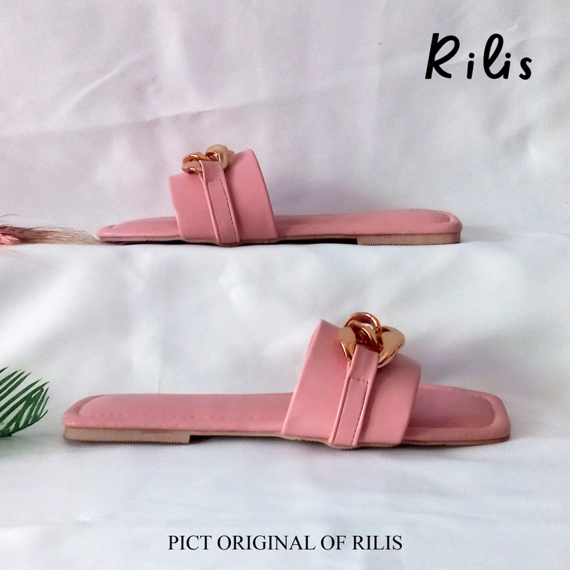 Product image Rilis - Sandal Flat Wanita Yuri (Rilis 44) 37 Pink