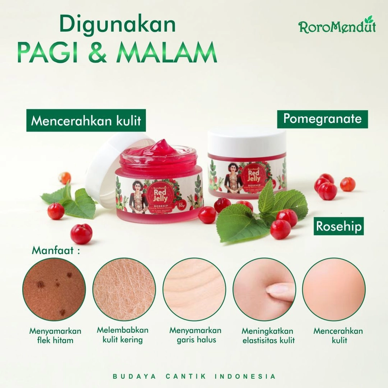 Product image Glowing Jelly Red Rosehip Green Jelly Centella Asiatica Tamanu Orange Jelly Skincare Booster 50g Red Jelly Rosehip