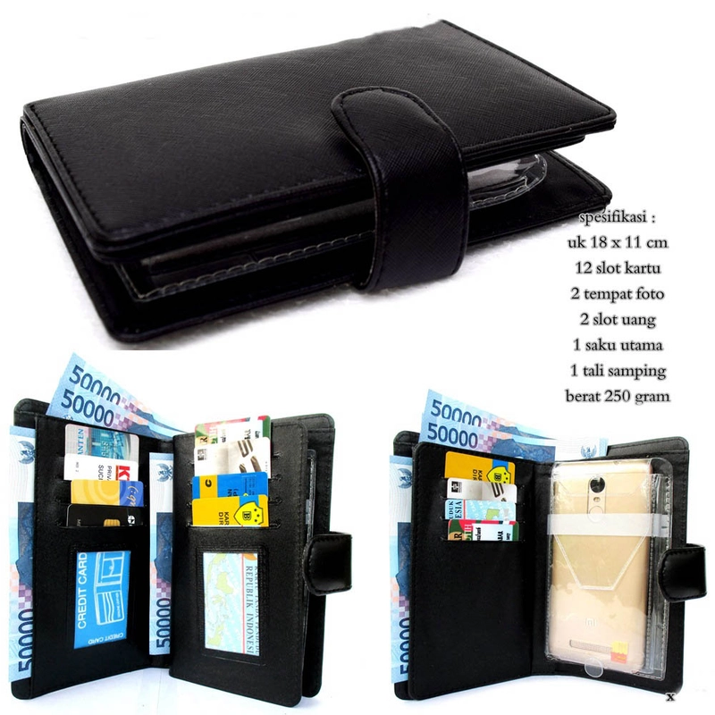 Product image Lanc Fashion - Organaizer Dompet Hp Alexia Premium Kulit Tayga Z WARNA BLACK