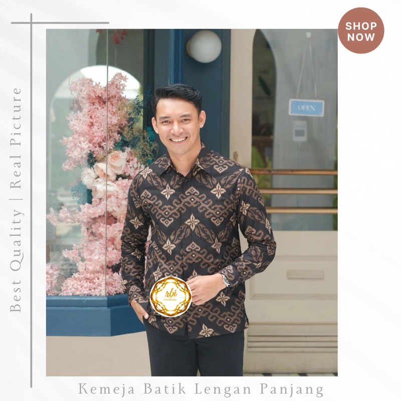 Product image Rambe Batik Indonesia - Batik Kemeja Panjang Berkualitas F30 L A