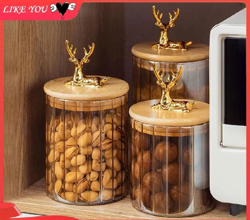 Product image Rizki Electronics - VOOVA Kaca BeningToples Makanan Serbaguna 630 ml kaca