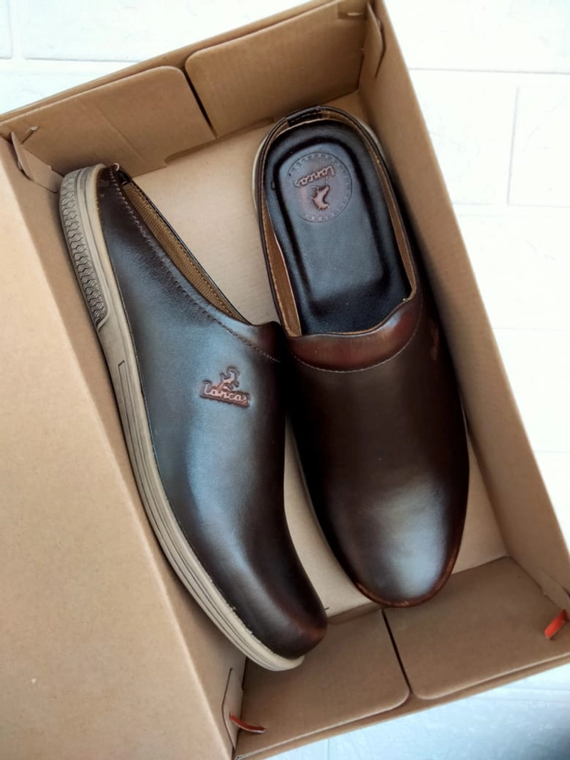 Product image RENINE - ALZ L801 Bustong Sepatu Sandal Kulit Asli 39 Brown