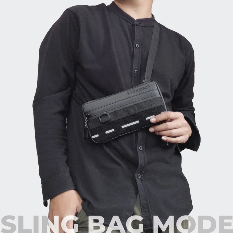 Product image Thobach official - THOBACH Sling Pouch / Sling Phone Waterproof Anti Air ETRO 250 gr Hitam