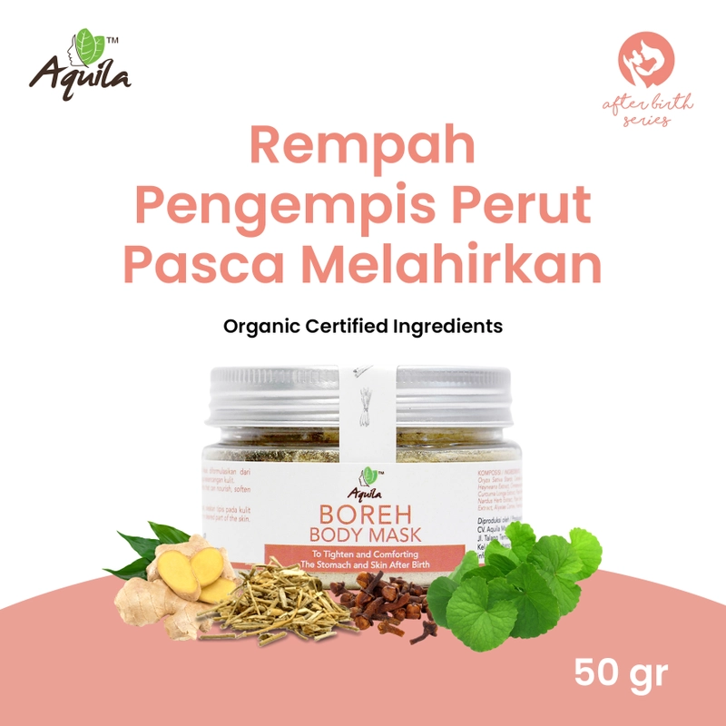 Product image Aquila Boreh Body Mask/Perut Kendur Pasca Melahirkan/Mengencangkan Perut Kendur 50gr all skin type
