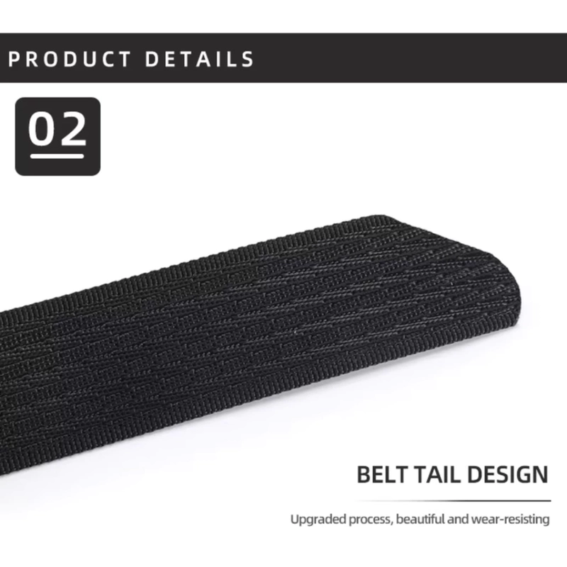 Product image KAHASIL - Ikat Pinggang Sabuk Gesper Pria Nylon Kanvas Kepala Besi Panjang 120cm KHBELT1030 all variant CREAM