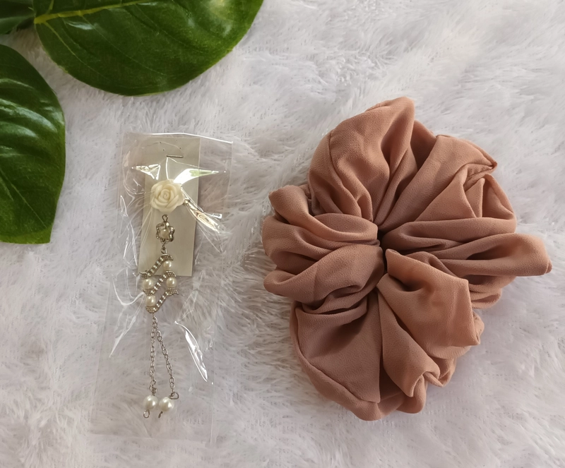 Product image Fisky Collection - Bros Dagu Mutiara + Scrunchi Jumbo All Size Random