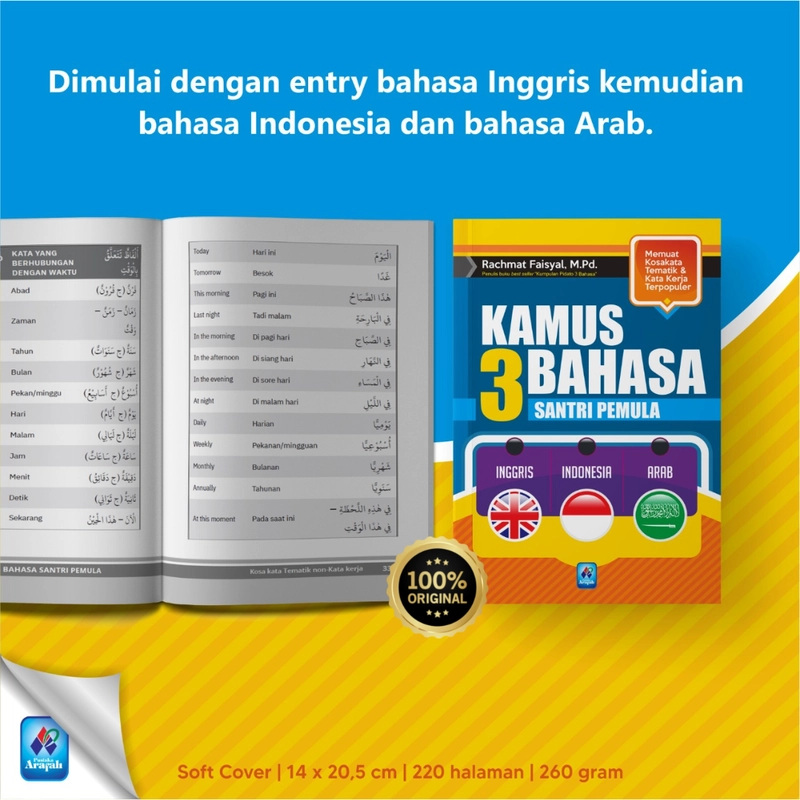 Product image Kamus 3 Bahasa Santri Pemula SC Soft Cover