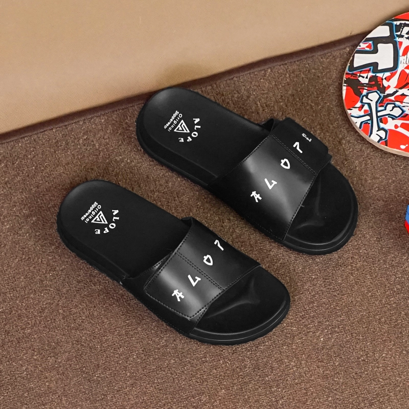 Product image ALOPE OFFICIAL - ALOPE - SANDAL HARVY SANDAL SELOP POLOS 42 HITAM