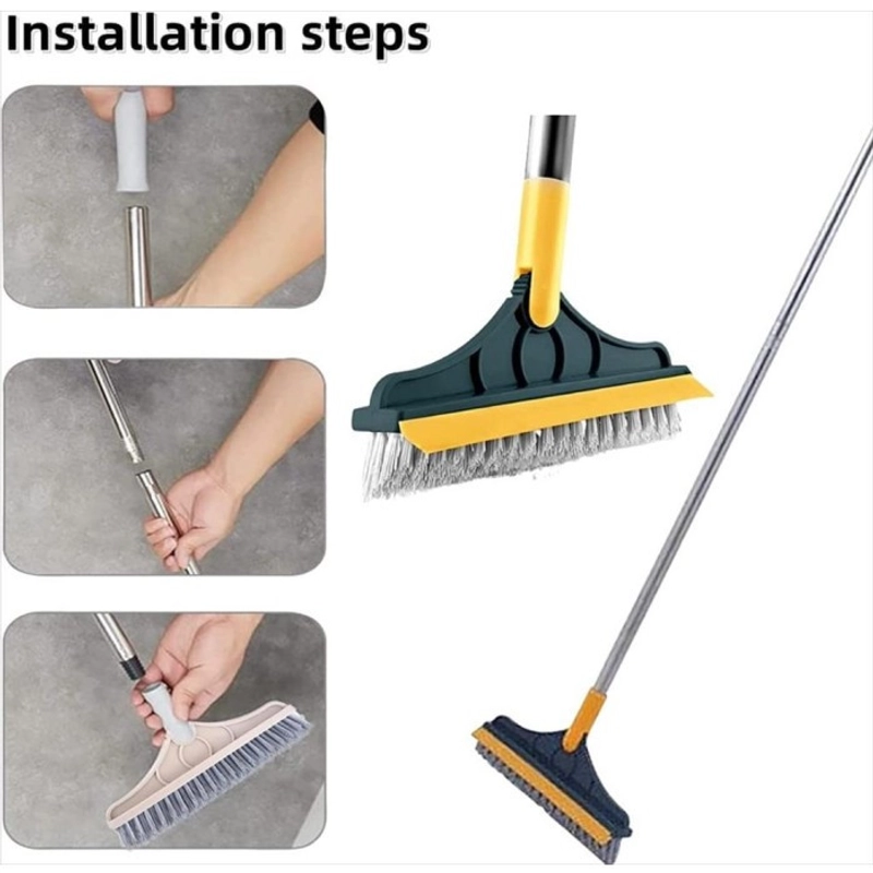 Product image KAMJE Sikat Lantai Pembersih Kamar Mandi Wiper WC Toilet Gagang Panjang 2in1 Serbaguna KMJ020 KMJ020 RANDOM