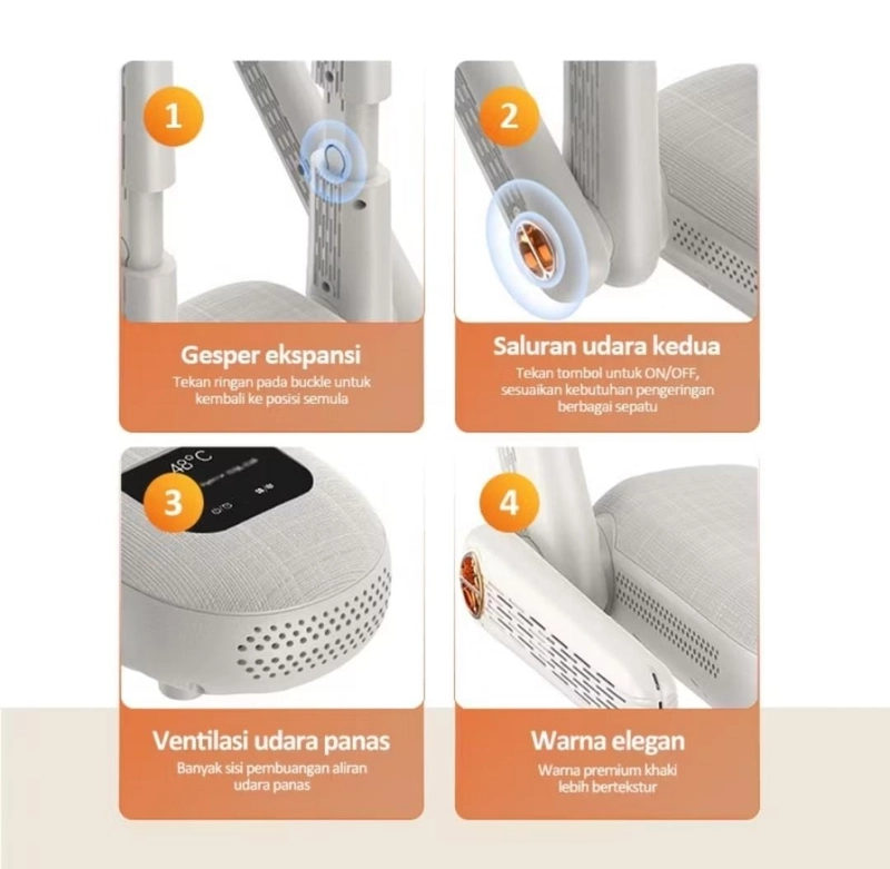 Product image Rizki Electronics - Kaikiki Pengering sepatu dan kaus kaki KAIKKI PUTIH