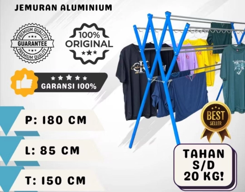 Product image Rizki Electronics - Jemuran Baju Aluminium Tulip Warna Tulip Rundom