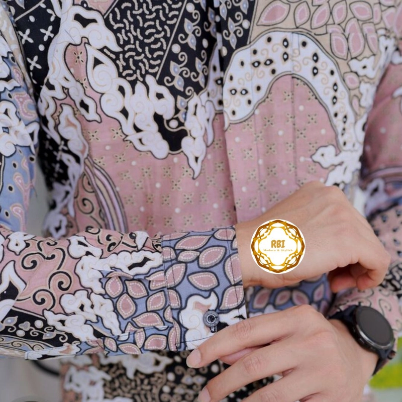 Product image Rambe Batik Indonesia - Gamis Rose Gold Batik Couple Kemeja Panjang Gamis Wisuda Gamis Kondangan Terbaru ROSE GOLD KEMEJA SAJA M
