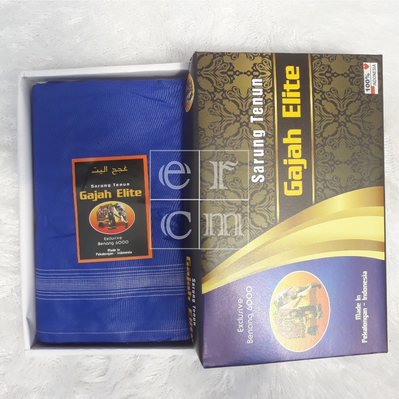 Product image ERCM Collection - SARUNG TENUN DEWASA GAJAH ELITE Gajah Elite Biru