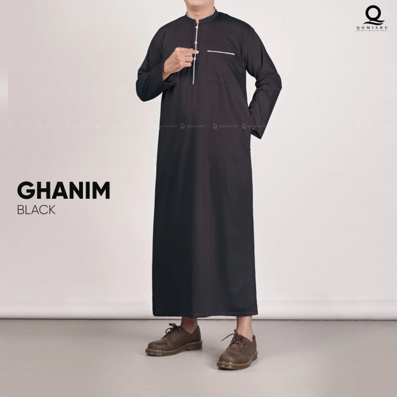 Product image QOMISHU - Jubah Premium Pria GHANIM XL BLACK