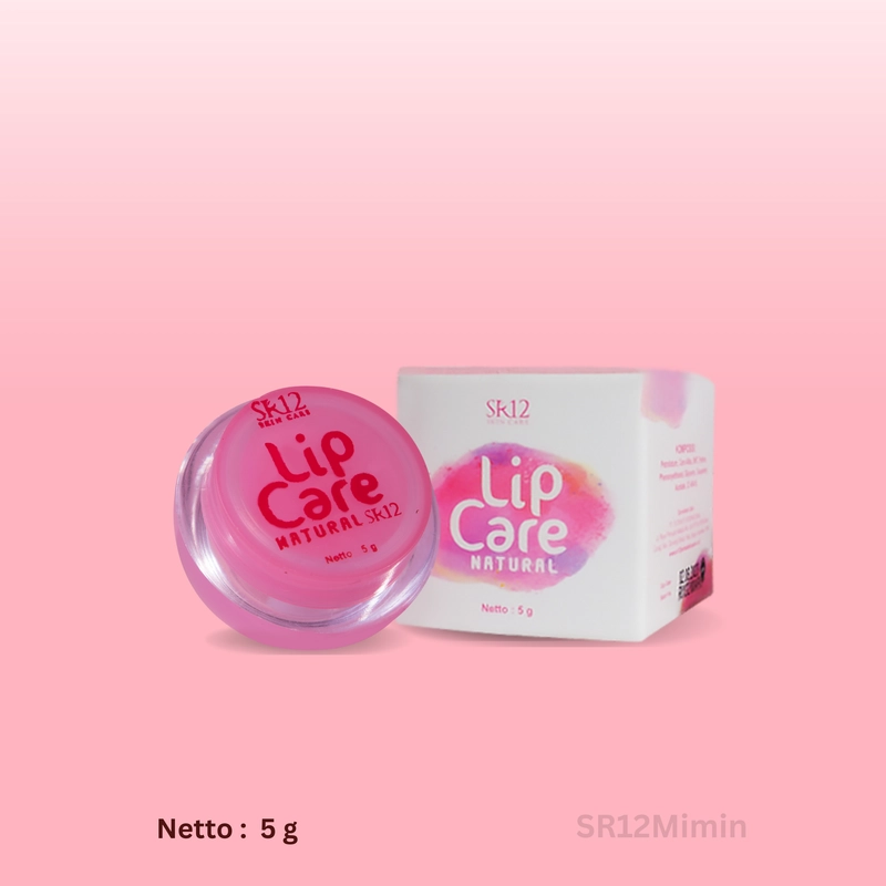 Product image SR12 Mimin - SR12 Lip Care Natural Melembabkan Bibir Kering Pecah-Pecah Dan Mencerahkan Bibir Gelap 5 gr natural