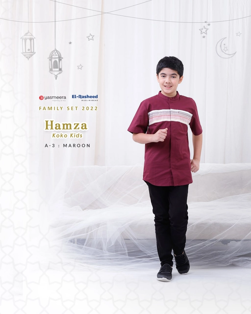 Yasmeera Official - Koko Hamza Anak XS MAROON