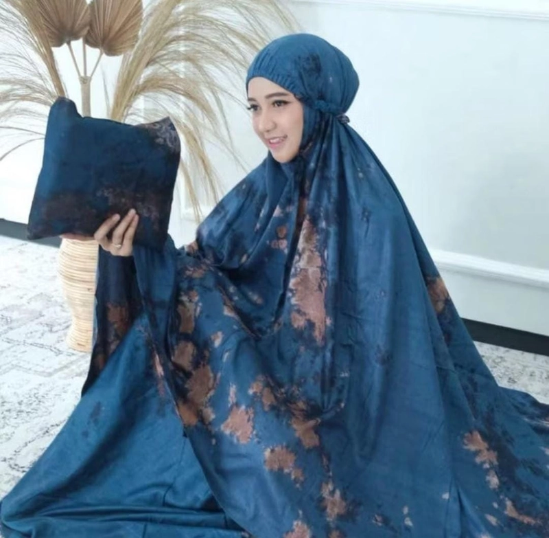 Product image Rizki Electronics - Mukena Tie Dye Standar Dewasa katun rayon navy