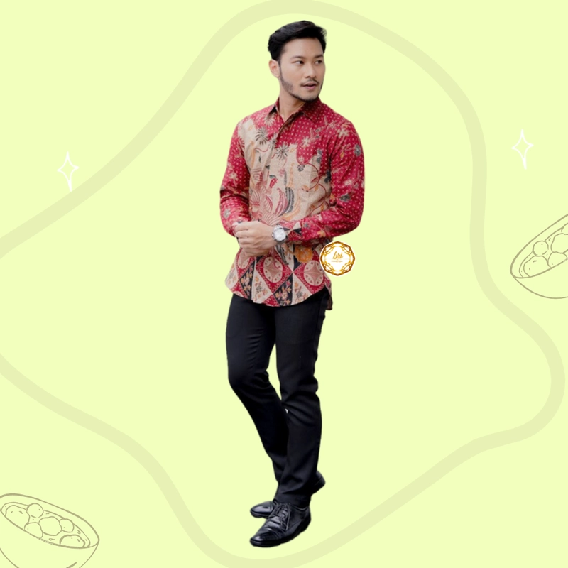 Product image Rambe Batik Indonesia - Batik Couple Alesyah Terbaru dan Modern - Bisa Beli Pisah Motif C Kemeja Saja Size M Alesyah Motif C