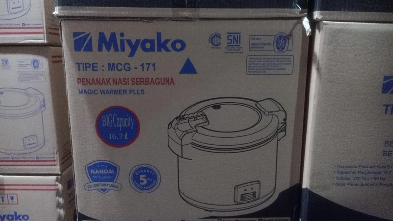 Product image Miyako - Magic Com Jumbo 6 Liter MCG 171 MCG 171 stainless steel