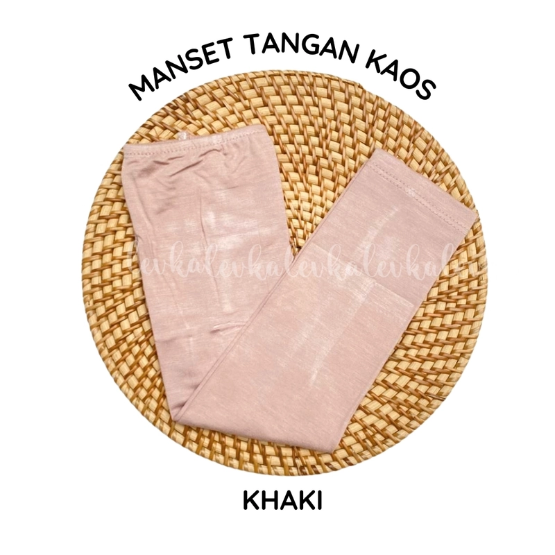 Product image LEIKAHIJAB - MANSET TANGAN MUSLIMAH BAHAN KAOS // MANSET TANGAN KAOS POLOS // MANSET TANGAN BAHAN DI WARNA KHAKI