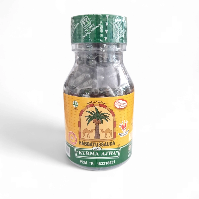 Product image Habbatussauda Cap Kurma Ajwa - Habbatussauda Serbuk 100kps hitam