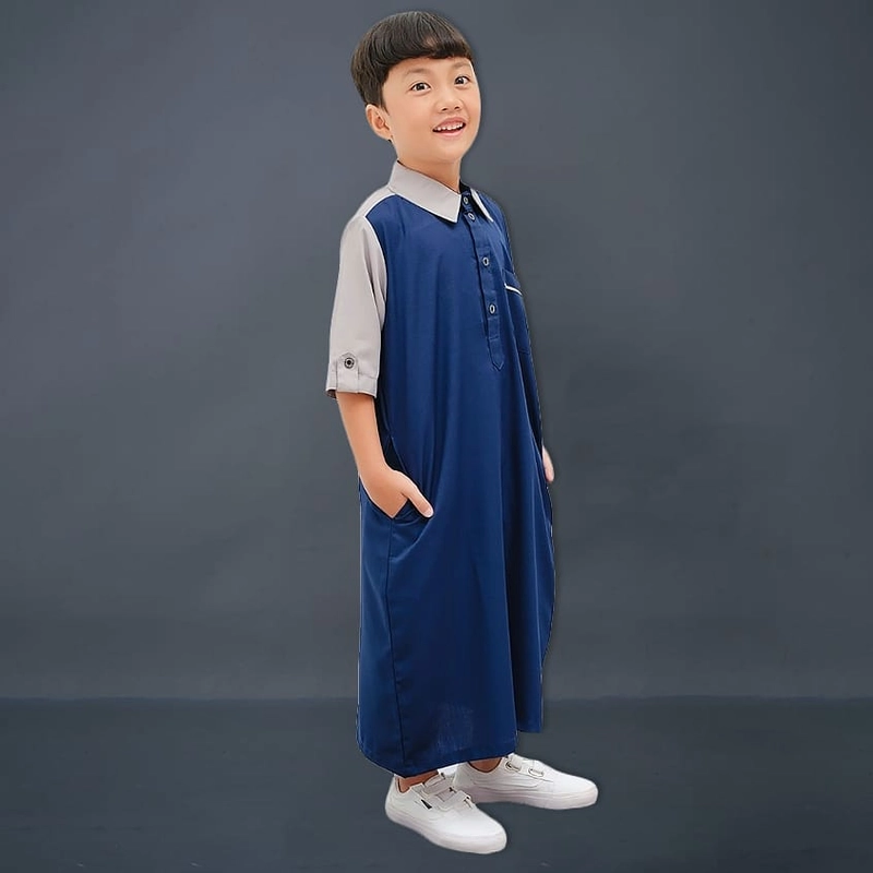 Product image Kawan Muslim - Jubah Gamis Muslim Anak Laki Putih Premium Size 1 Sampai 14 Tahun Lengan Pendek Bahan PUTIH 1&2 TAHUN