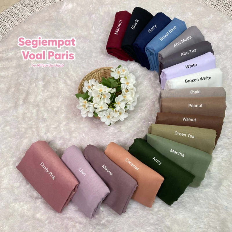 Product image Milyarda Hijab - Paket Hampers Box SegiEmpat Motif 2pcs Box
