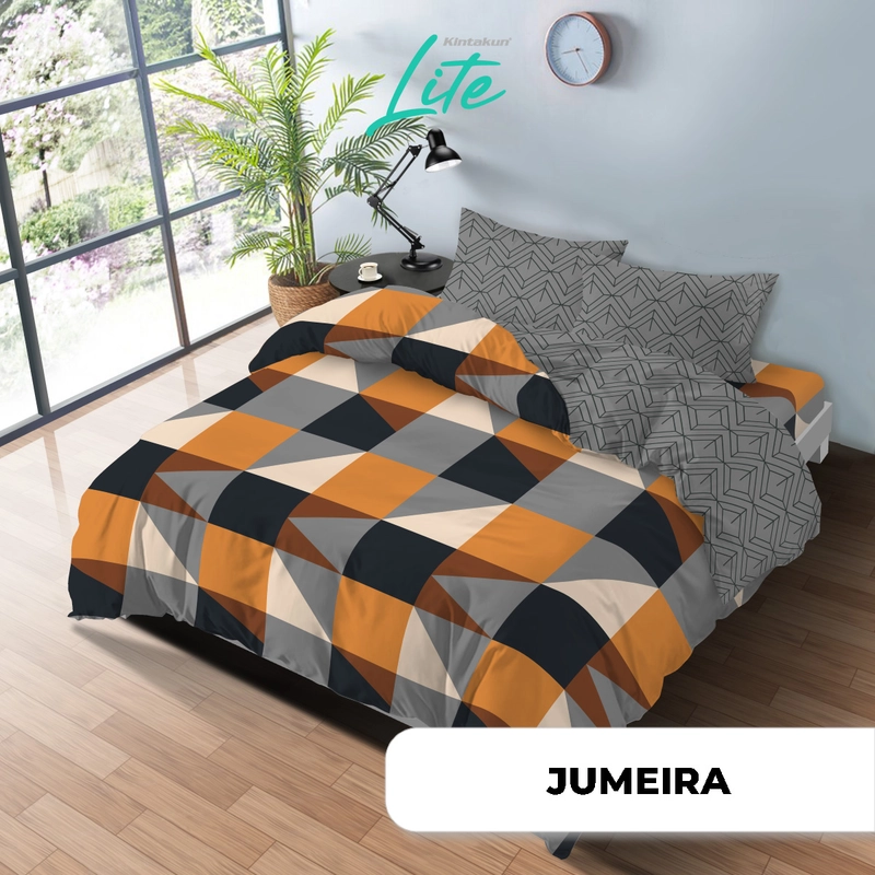Product image Kintakun - Kintakun - Kintakun LITE Bed Cover Set Fitted Jumeira 160/180 Minimalis Aesthetic Microfiber 20 cm 180 x 200 Fitted Jumeira