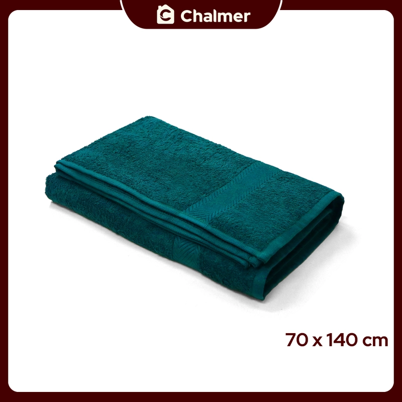 Chalmer - Handuk Mandi Chalmer 70 x 140 cm Handuk Mandi Dewasa Ukuran Besar 70 x 140 cm Hijau Tosca