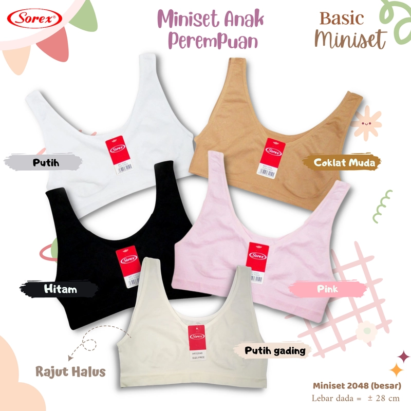 Product image Sorex 2048 Pakaian Dalam Wanita Miniset Rajut Anak Perempuan all variant Putih Gading