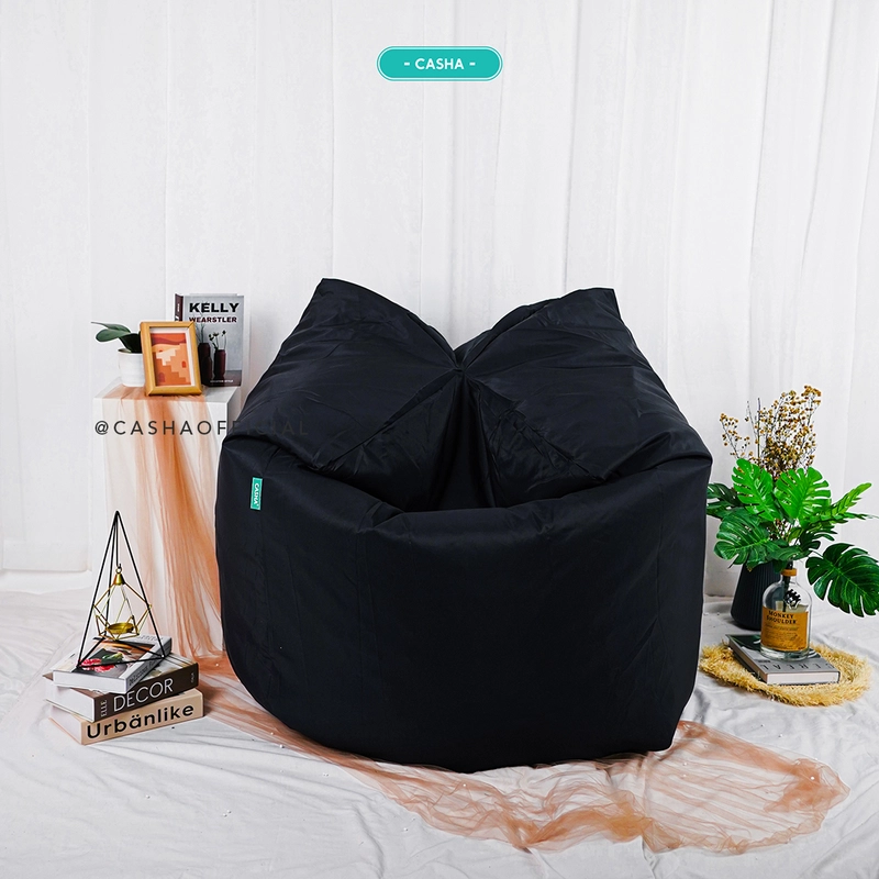 Product image Casha Official - CASHA Bean Bag Round Waterproof - Size Medium MEDIUM HITAM