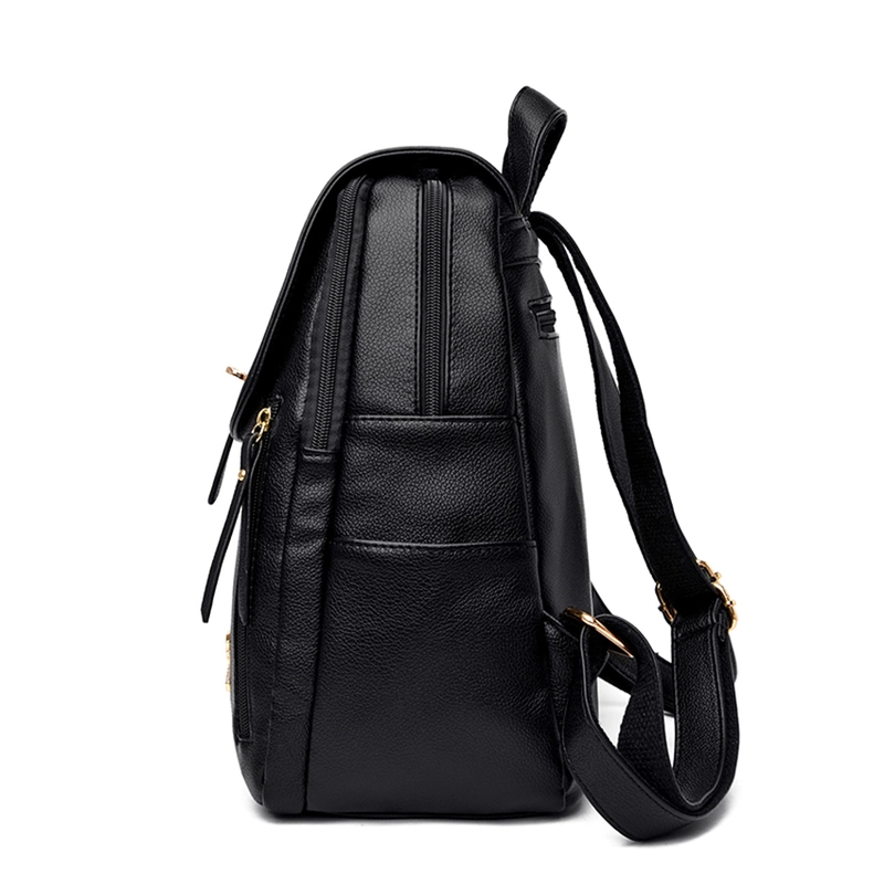 Product image CBL - Tas Ransel Wanita Gummi CBLC19GUMMI Tas Punggung Wanita Tas Backpack Wanita Semikulit AllSize itam