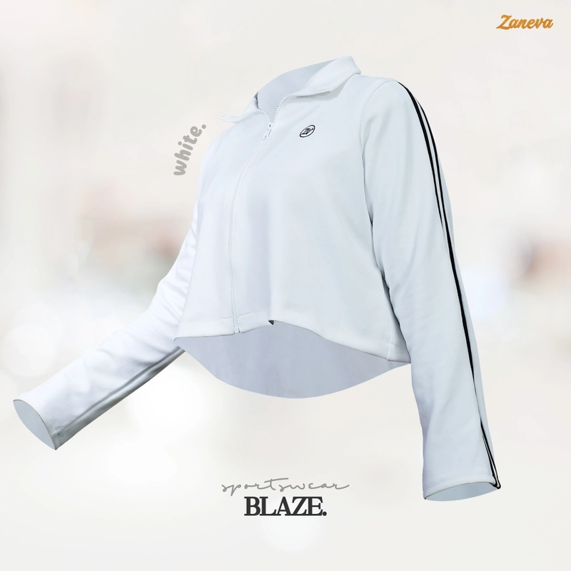 Product image Zaneva Hijab - Zaneva - Blaze Outer Crop Sporty STANDAR Putih
