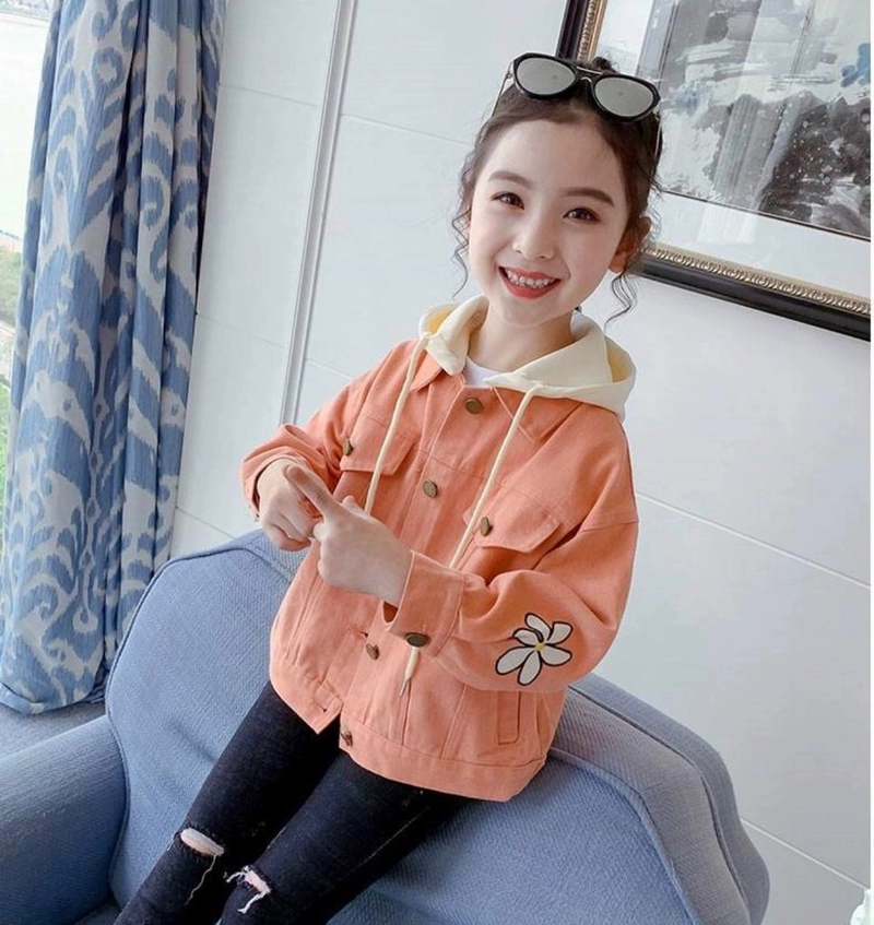 Product image JZ - Jacket Girl Flower Hoodie Ungu 120