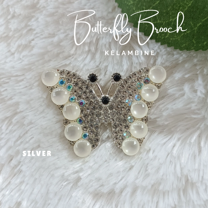 Product image Butterfly Brooch Bross Kupu - Kupu Kupu - Kupu Silver