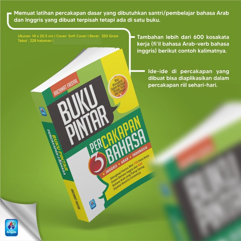 Product image Buku Pintar Percakapan 3 Bahasa (Indonesia Inggris Arab) SC Soft Cover