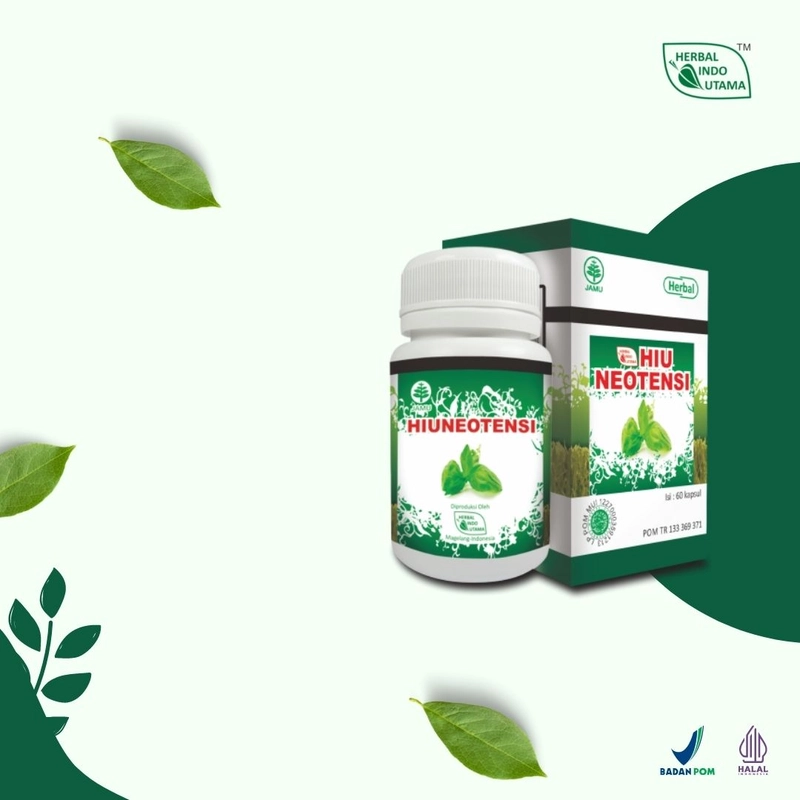Product image Herbal Indo Utama - HIUNEOTENSI Obat Herbal Hipertensi Turunkan Tekanan Darah Tinggi 60 Kapsul 60 kapsul Kapsul serbuk