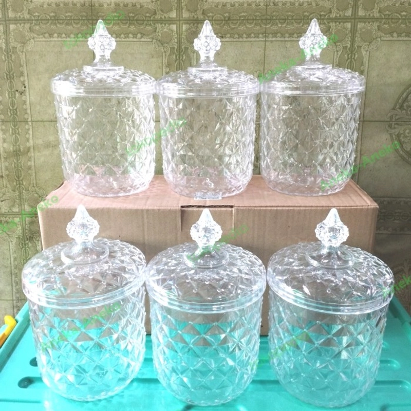 Product image Toko Mawar - Toples Set 3 Pcs 2.000 Gr Putih Bening