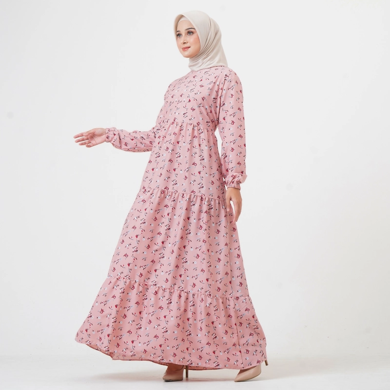 Product image Lusianasae - Lusianasae - Lusianasae - Kalalili Dress warna Pink bahan crinkle seven Busui friendly M PINK