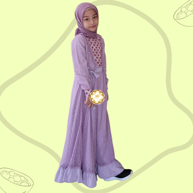 Product image Rambe Batik Indonesia - Batik Couple Set Keluarga Ayuma Lilac Premium Bisa Beli Pisah Hem Anak M Lilac