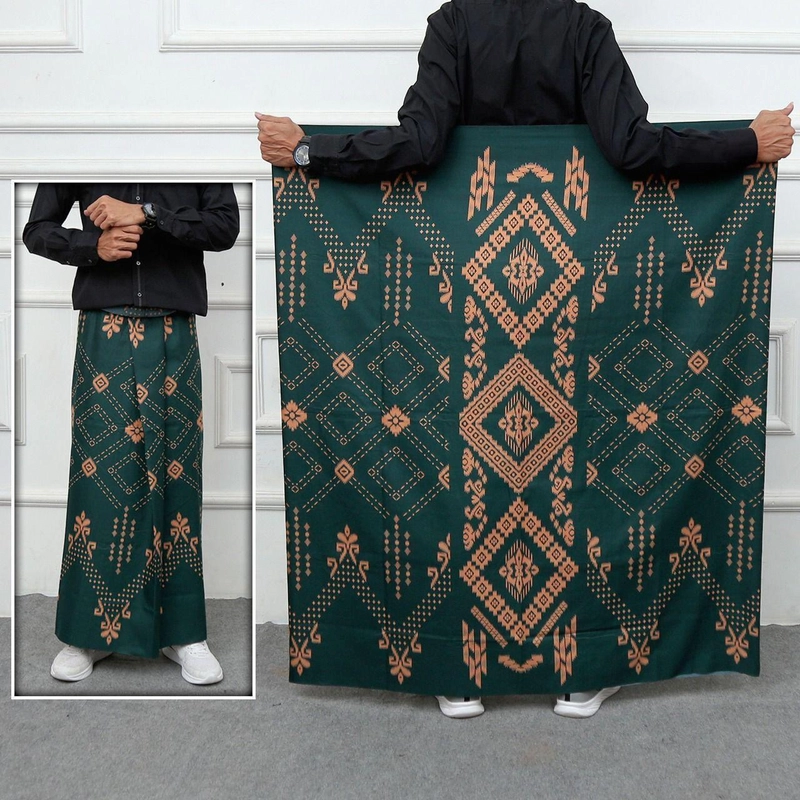 Product image Kois Batik - Sarung Batik Santri Best Seller Motif Balimun Anti Luntur Sarung Dewasa balimun hijau