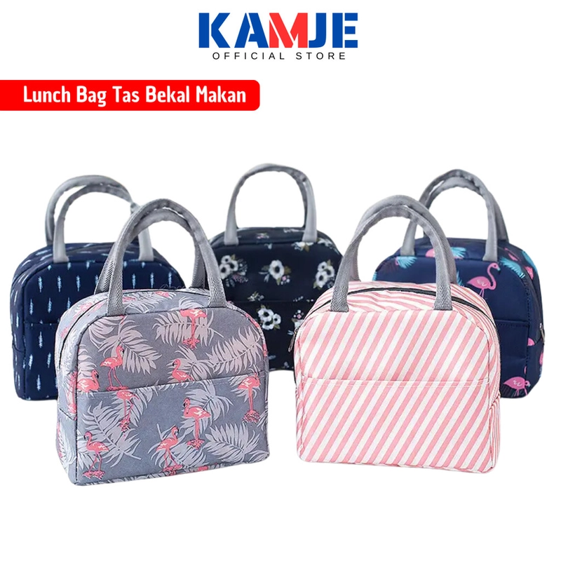 Product image KAMJE Tas Bekal Lunch Cooler Bag Kotak Tempat Penyimpanan Makanan Anak KMJ276 CATS all variant