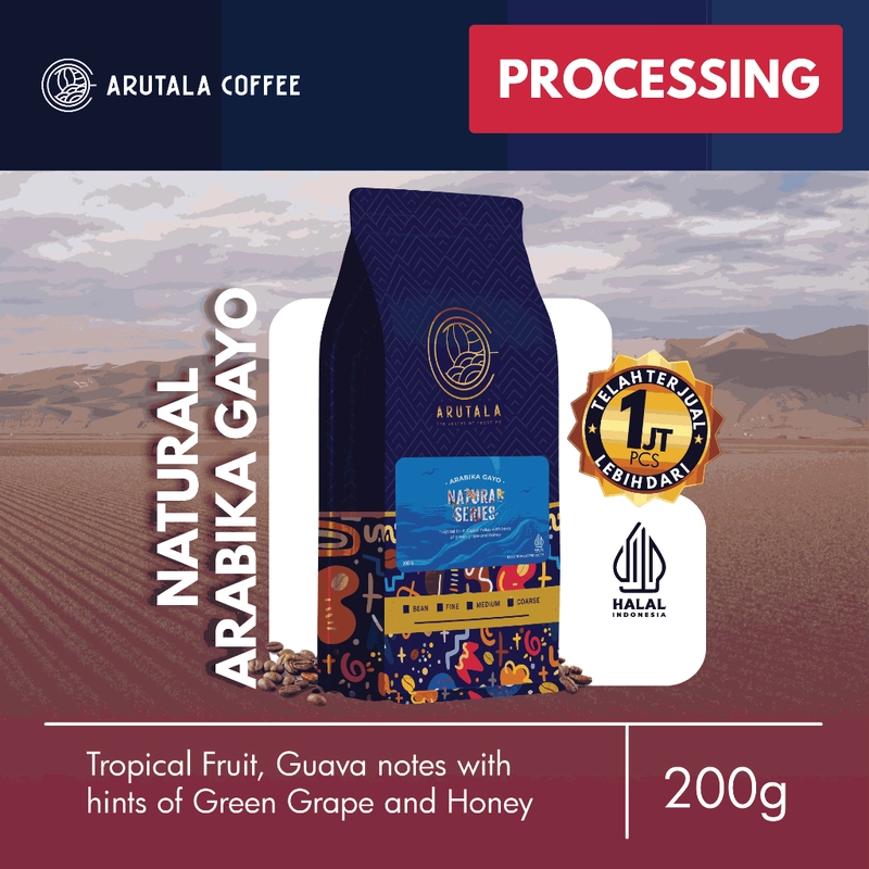 Product image Arutala - Natural Series Arabika Gayo 200 gr Biji