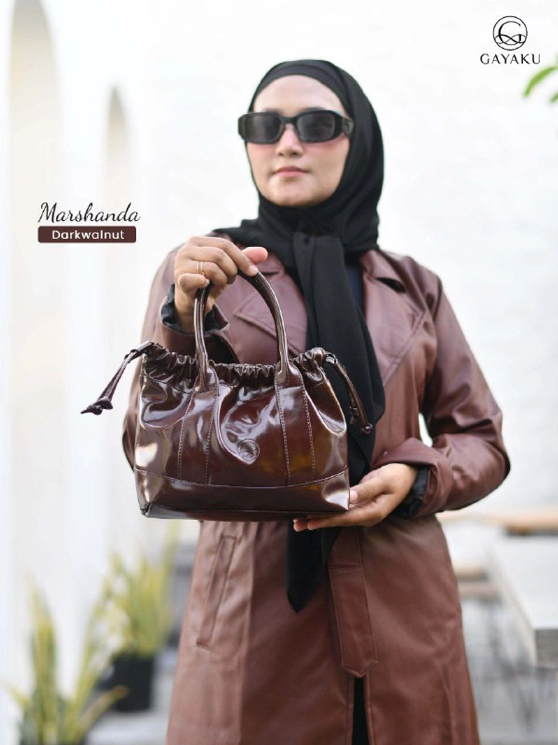 Product image Moonzaya - MARSHANDA BAG BY GAYAKU TAS TENTENG WANITA TAS SELEMPANG WANITA MARSHANDA DARK WALNUT