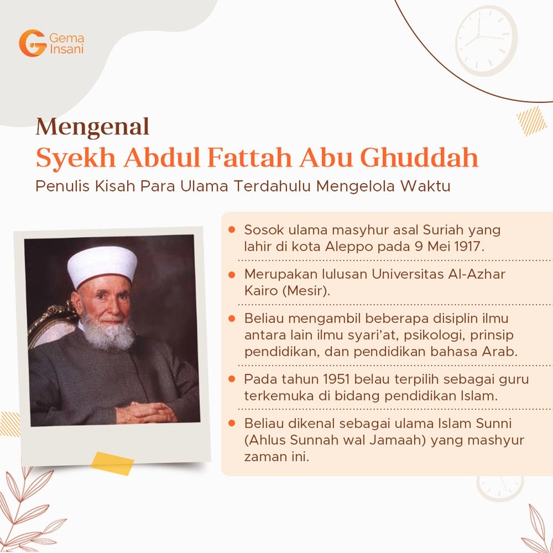 Product image Gema Insani - Kisah Para Ulama Terdahulu Mengelola Waktu 14 x 20 cm SC