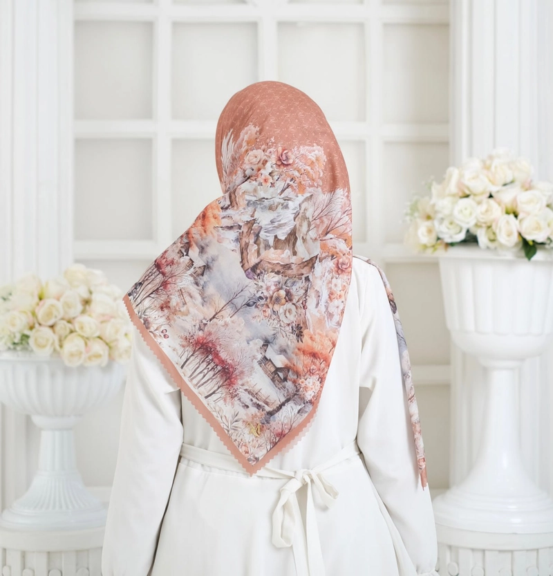 Product image Milyarda Hijab - Segiempat Motif Alpine Allsize Coksu